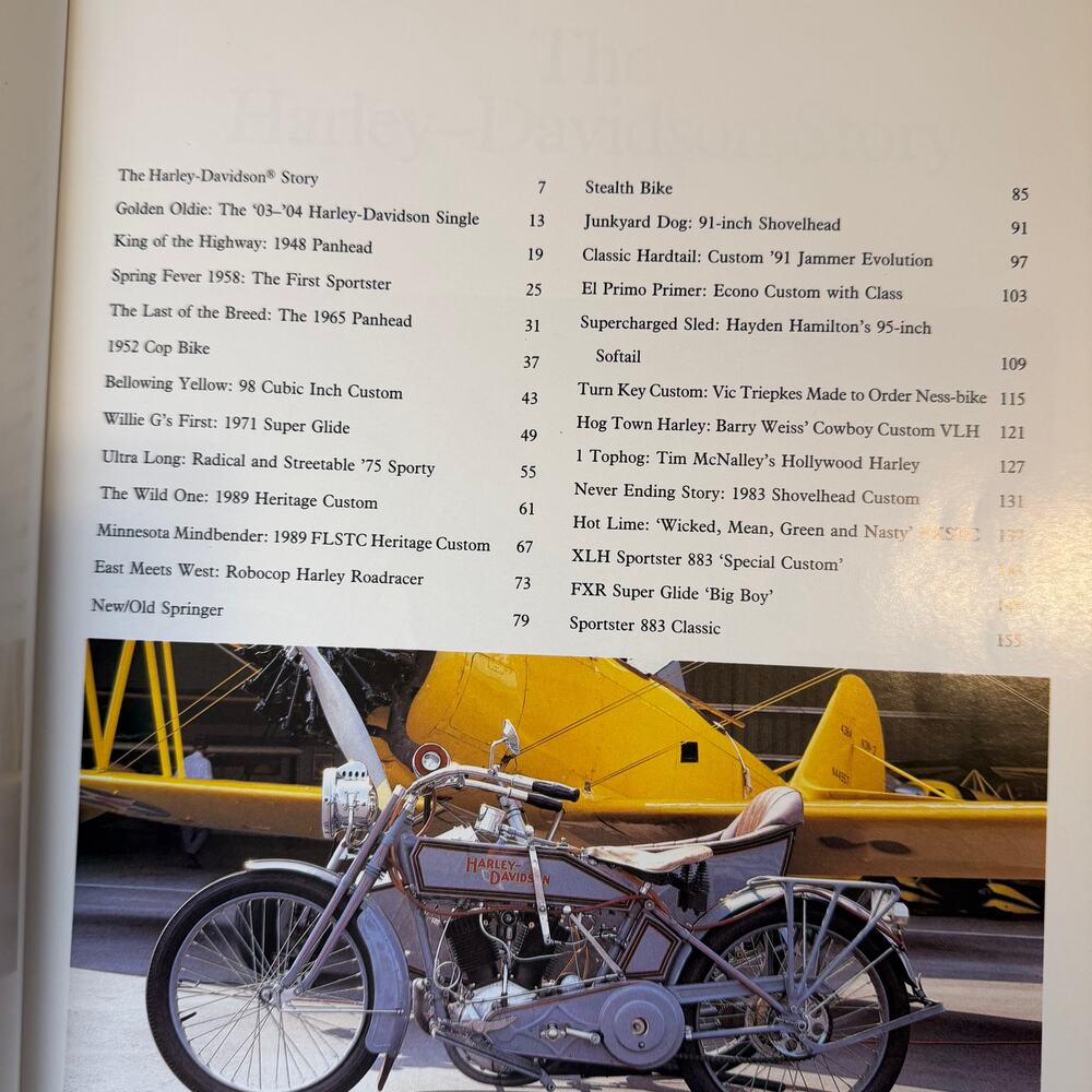 Harley-Davidson Factory & Custom Dream Machines Jim Lensveld 1993 HC Photo Book - Picture 5 of 9